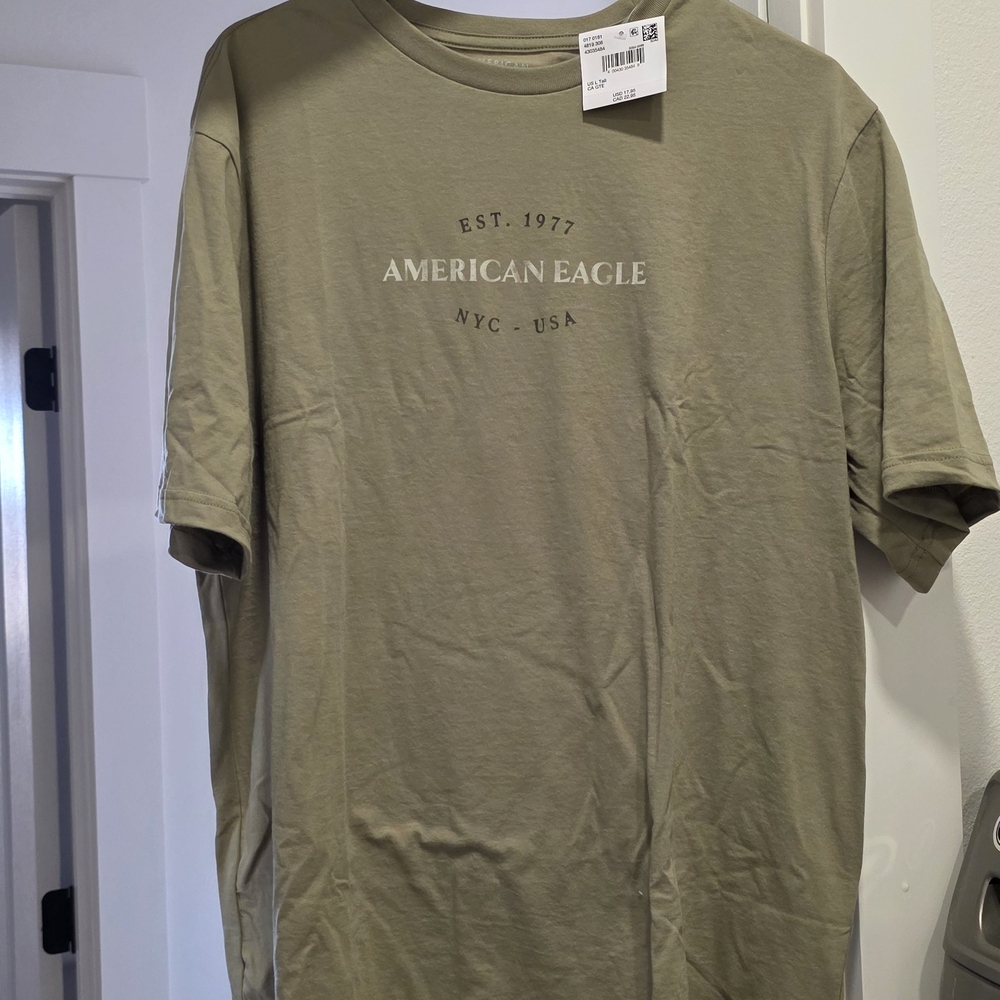 American Eagle Outfitters Khaki green Men's Tee